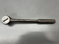 (Q) VINTAGE SK S-K TOOLS 42470 1/2" DRIVE KNURLED RATCHET - JUST SVCD - USA
