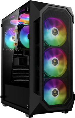 Custom Gaming PC   Ryzen 5 5600G, 16GB RGB, 1TB NVMe, ARGB Case Micro ATX