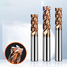 4 Flutes Hrc55 Carbide End Mill Tungsten CNC Router Bit Milling Cut Metal TiSin