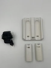 2-Remote Power Surface Cradle Charger for Wii by Power A - Untested - As Is