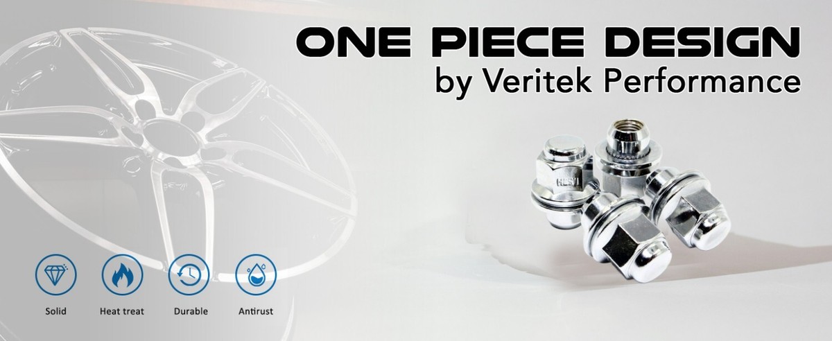 24 Chrome OE Factory Mag Washer Lug Nuts 12x1.5 1.47