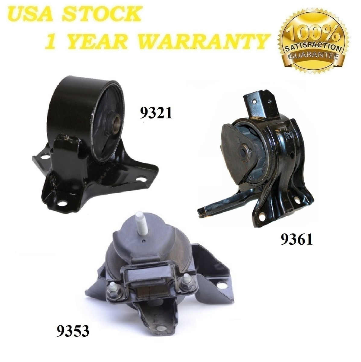 mon様 3PCS Motor & Trans Mount FIT 2006-2008 Hyundai Sonata 2.4L | eBay