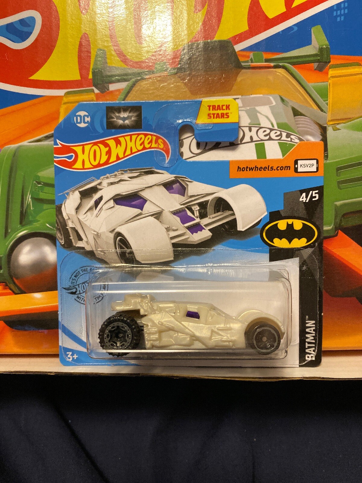 HOT WHEELS 2019 THE DARK KNIGHT BATMOBILE White 153/250 BATMAN 4/5 FYF62-D520