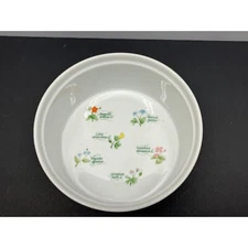 One (1) Anchor Hocking Ovenware Souffle Dish Floret Pattern C8404/551