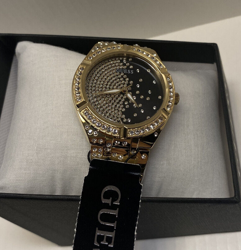 Guess Watch Womens Crystal Accents‎ Stainless Steel Black Guess Women Watch 26mm Black Dial G Logo Crystal Bezel  main image 3