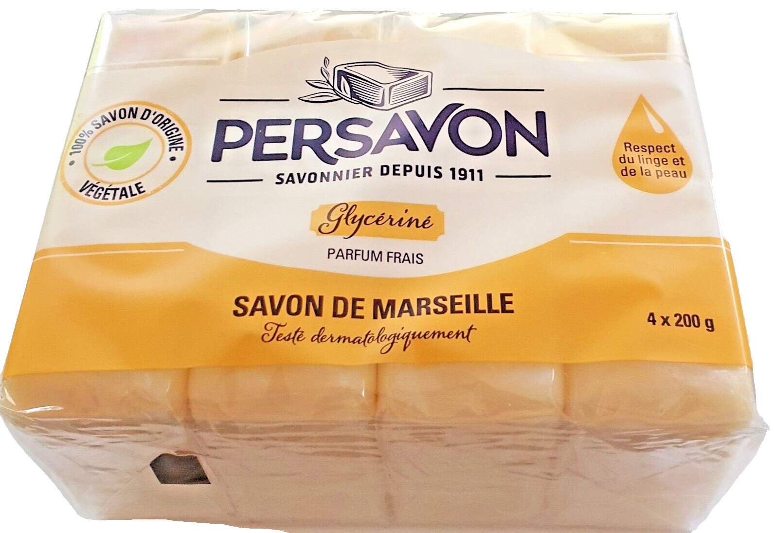 Savon de Marseille Waschmittel Glycerin Seife Kernseife Flecken Vegan 4x 200g