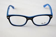 Ray-Ban Small Junior Black Blue Rx RB1528 3659 Optical 46-16-125 Eyeglasses A