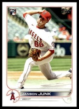 2022 Topps #594 Janson Junk Los Angeles Angels RC Baseball
