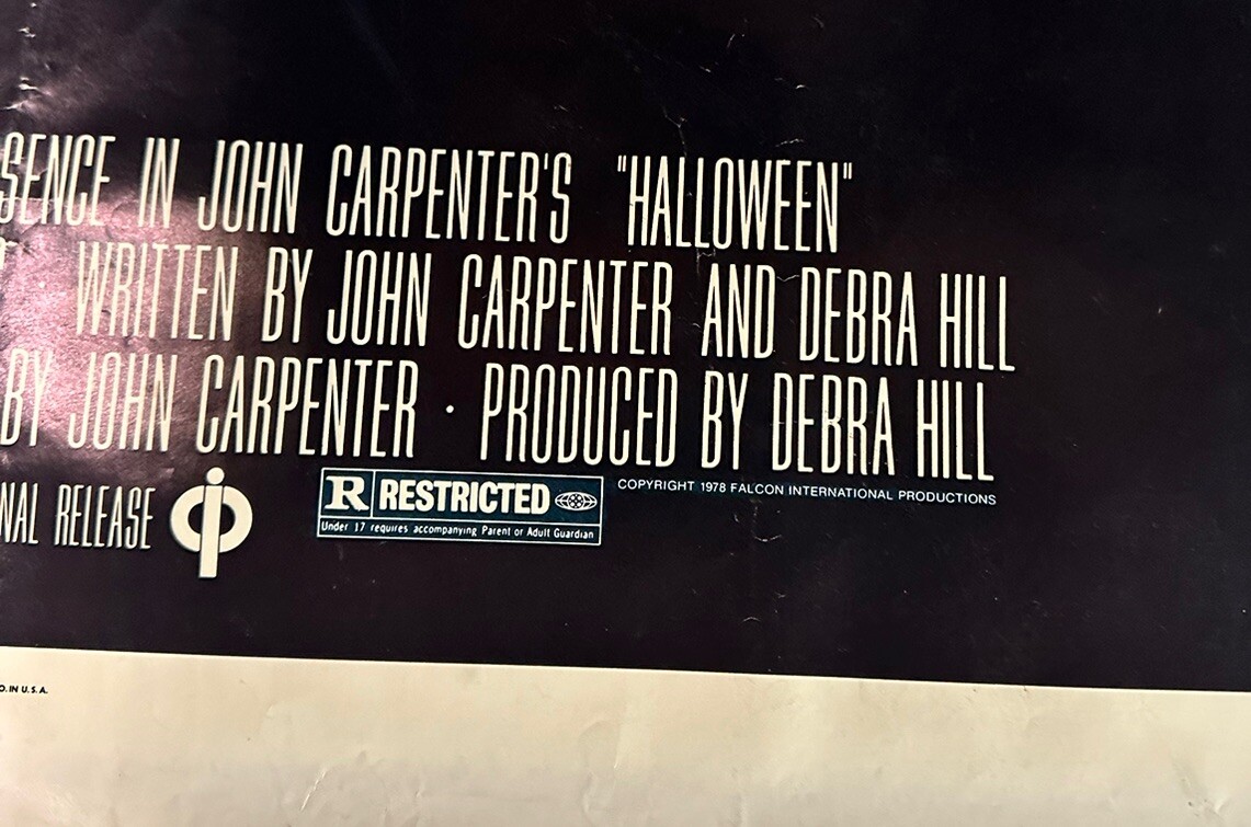 Poster Film Horror 'Halloween - La Notte Delle Streghe' 1978, Stampa Su Carta Patinata 40x30 Cm, Senza Cornice