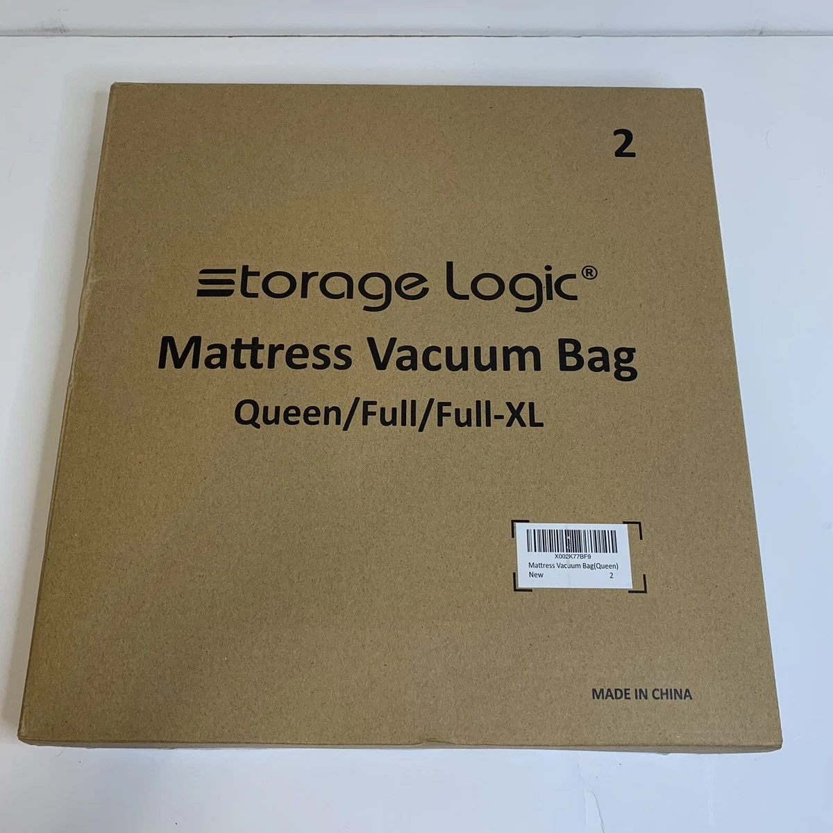 New In The Box Storage Logic Mattress Vacuum Bag Queen/Full/Full XL Sealed