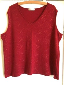 red sparkly vest top