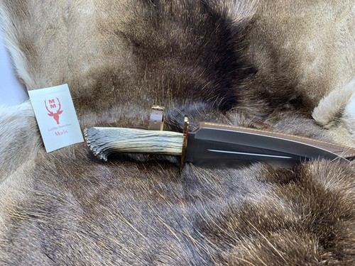 Muela Hand Crafted Serreno Dagger Knife Stag Handles With Sheath Mint In Box +++ - Picture 11 of 11