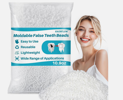 10.9Oz Repair Thermoplastic Teeth Beads - Tooth Repair Kit,Moldable False Teeth
