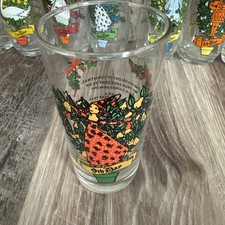 Vintage 12 day of Christmas REPLACEMENT Indiana Glass USA Straight Tumbler 12oz