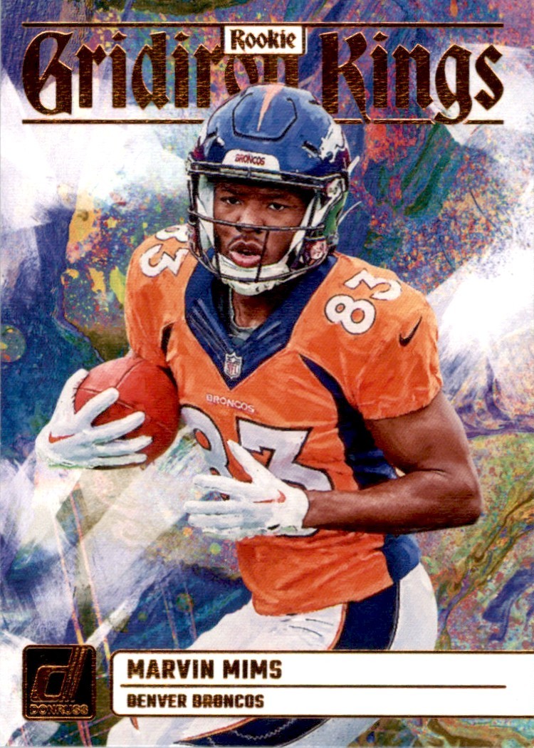 Marvin Mims 2023 Donruss Rookie Gridiron Kings RC #RGK-17 Denver Broncos