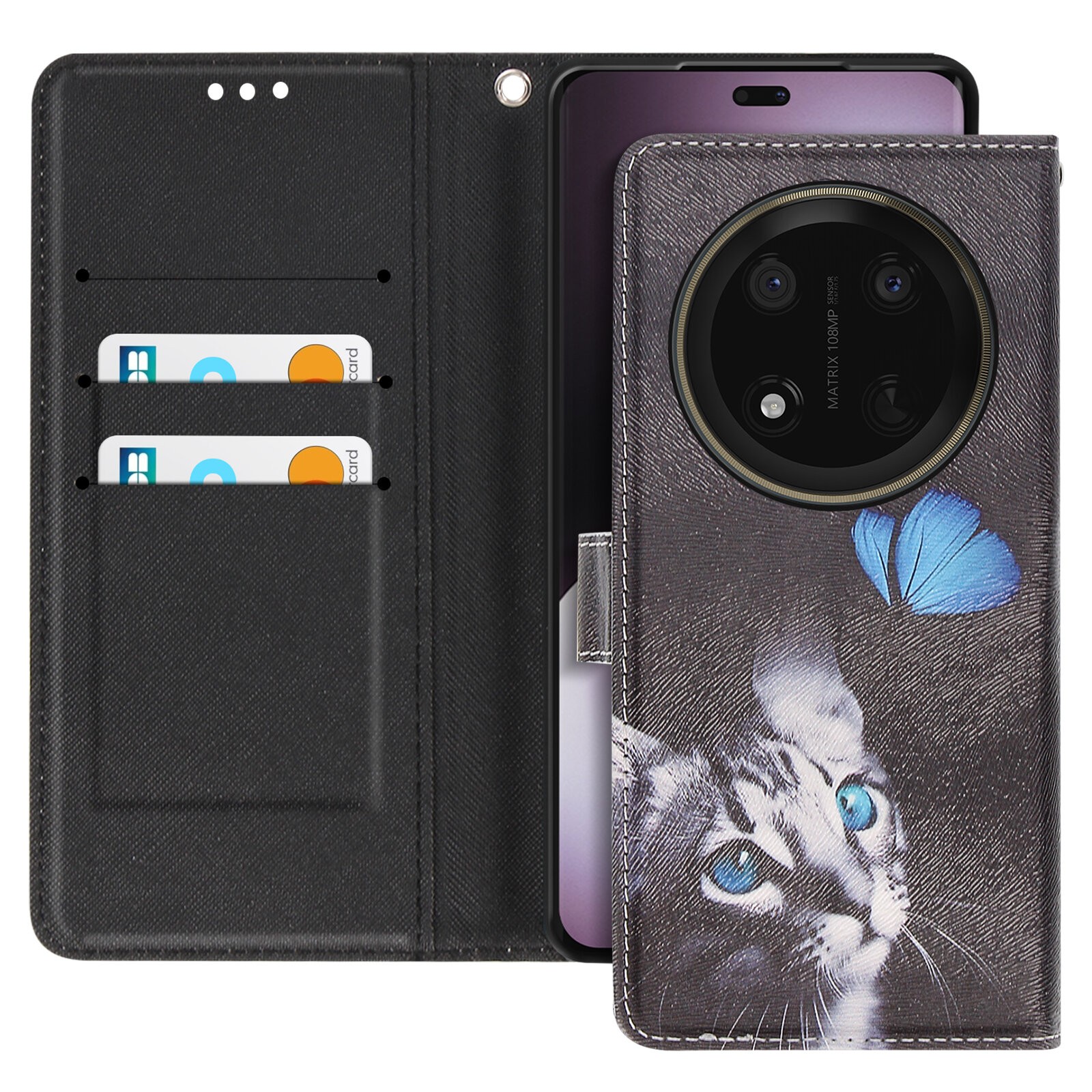 Étui Honor Magic 7 Lite Avizar noir pour éviter les rayures d'écran
