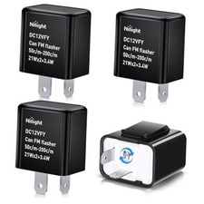 4PCS Flasher Relay Adjustable 2 Pin Electronic Blinker 2 Pin Blinker Relay