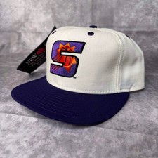 Vintage New Era 5950 Phoenix Suns Hat NBA Fitted 7 1/2 Wool Made in USA **