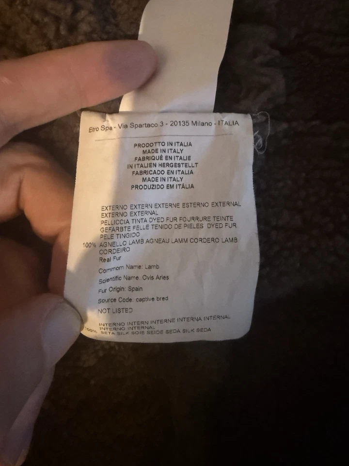 复古皮革羊皮剪绒外套 — 第 3/4 张图片