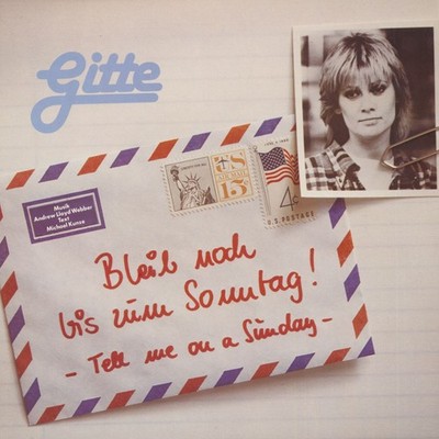 Gitte Haenning - Bleib Noch Bis Zum Sonntag -Tell Me On A Sunday (LP, Cut-Out...