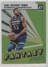 2018 Donruss Optic Fantasy Stars Lime Green Prizm /149 Karl-Anthony Towns 00gy