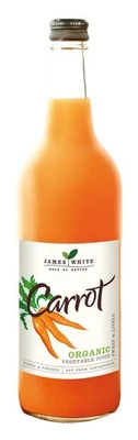 JAMES WHITE Organic Carrot Juice - Vegan - No Added Sugar - Picked and Pressed Pack of 6 ...