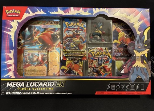 Pokémon Mega Lucario EX Figure Collection Box Promo Oversize Card Booster 2023