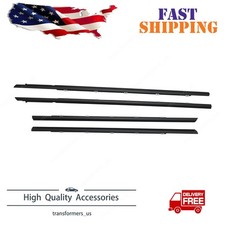 4pcs Fits For Kia K3 Forte Cerato 2019-2023 Rhlh Door Outside Weatherstrip Belt