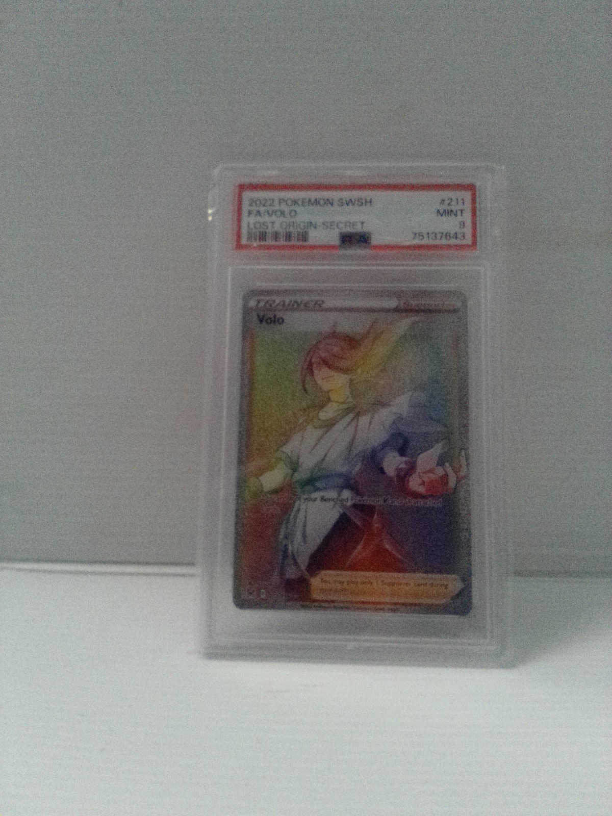 2022 Pokemon Lost Origin VOLO #211/196 Full Art Secret PSA 9 MINT