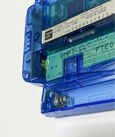 Bandai WonderSwan Console - Skeleton Blue (1999 Monochrome Model, Polarizing Fil