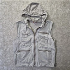 Vintage Banana Republic Safari Vest Mens XL Fishing Cargo Outdoor Zip Pocket