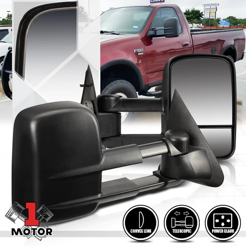 [Pair] Power Extendable Towing Side Mirror for 97-04 Ford F150/F250 Light Duty