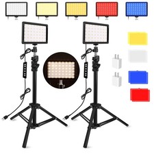 2 Pack Led Video Light Photography Lighting Kit 24006800k Dimmable Studio Light