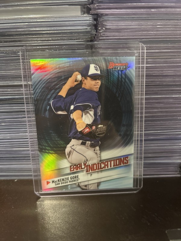 MacKenzie Gore 2018 Bowman's Best Early Indications Refractor #EI-14 Padres