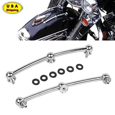 Chrome Front Fender Rail Trim Kit For Harley Softail Deluxe FLSTN/EFI FLSTNI US