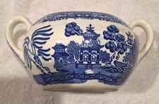 BLUE WILLOW VINTAGE SUGAR BOWL Unbranded