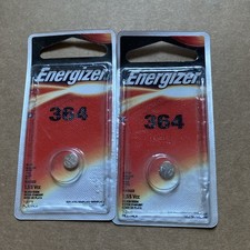  T ENERGIZER 364 BATTERY BATTERIES NEW SEALED x2