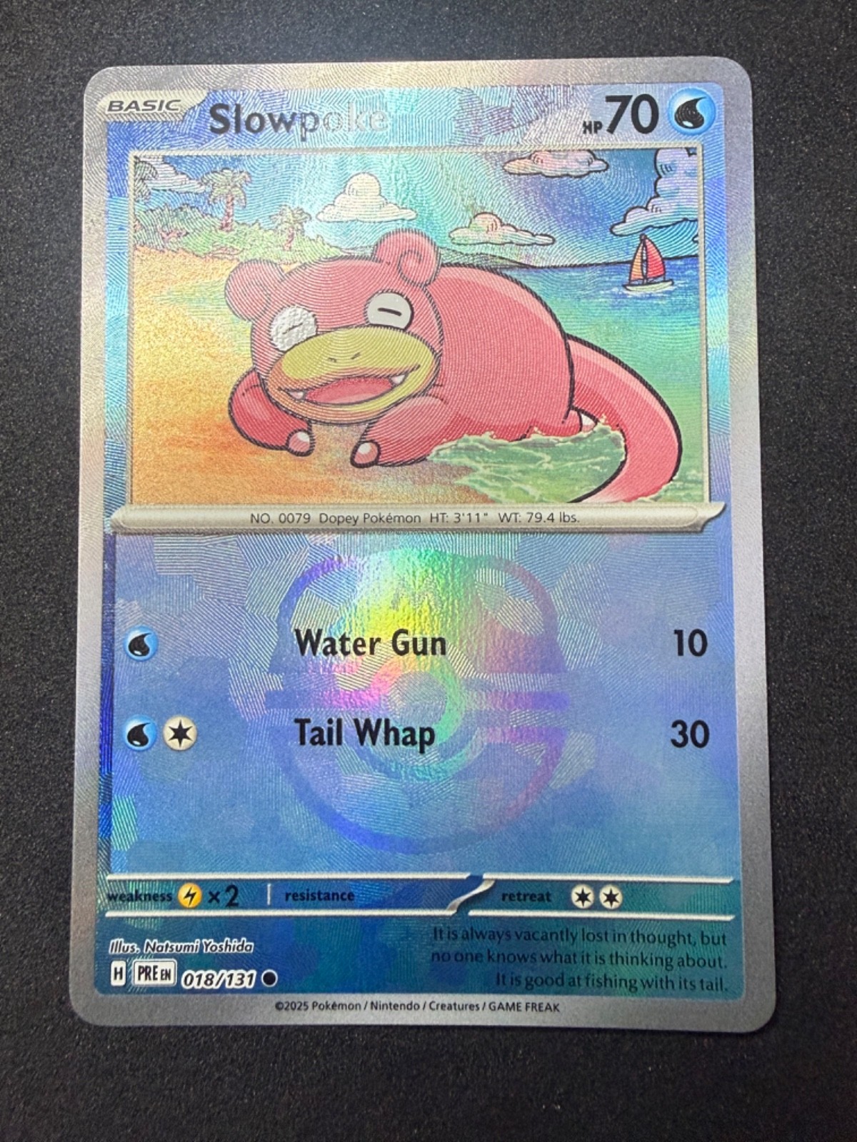 Slowpoke 018/131 | Prismatic Evolutions Holo | Master Ball |Pokemon Card | LP