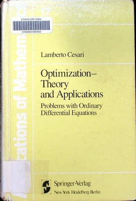 Optimization theory and applications : problems with ordinary differential equat