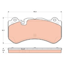 TRW Bremsbelagsatz Bremskl&ouml;tze vorne 0044208420 A0044208420 | 318877
