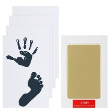 Small Inkless Hand and Footprint Kit Mess Free Footprint Kit Gold