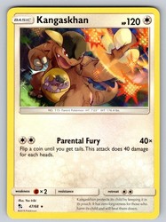 Kangaskhan 47/68 Hidden Fates Rare Pokemon Card