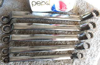 CRAFTSMAN 5 PC LONG HANDLE METRIC OFFSET BOX END WRENCH SET 10mm TO 19mm NICE