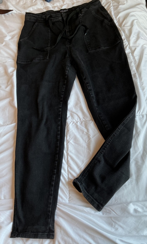 Judy Blue Women’s Black wash jogger stretch Fit Denim Jeans 15/32