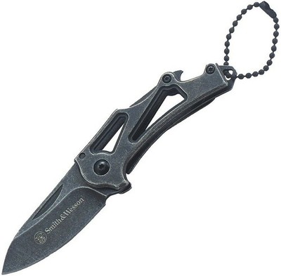 Smith & Wesson KEYCHAIN FOLDER Framelock Mini Messer Schlüsselanhänger Blackwash