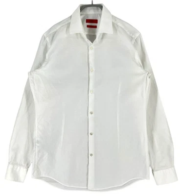 HUGO BOSS Homme C-Jenno Slim Fit Chemise Habillée Décontractée M Blanc - Photo 1/4