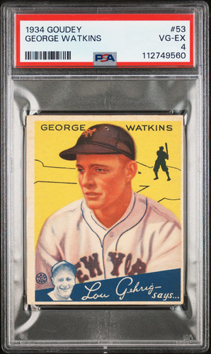 1934 George Watkins #53