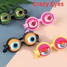 Crazy Eye Blink Funny Glasses Kids Party Eyewear Dropping Eyeball Creative Prank