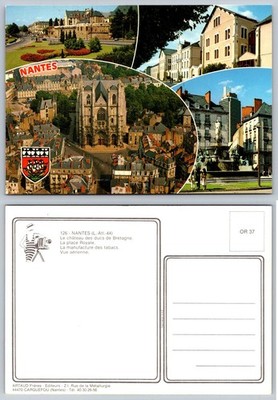 Nantes France Postcard - Château, Cathedral, Place Royale - Artaud Frères
