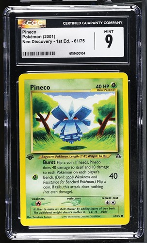 Pineco (1st Edition) graded CGC 9 for sale on eBay